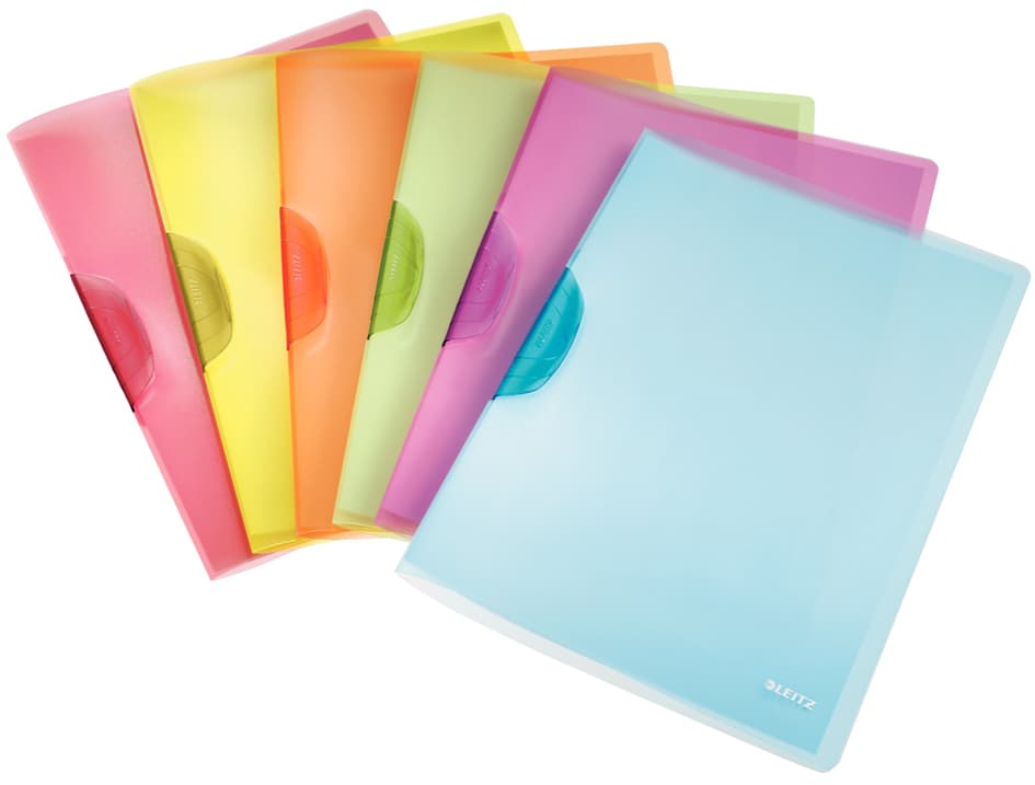 Leitz Klemmhefter Colorclip Rainbow, Din A4, Pp, Sortiert