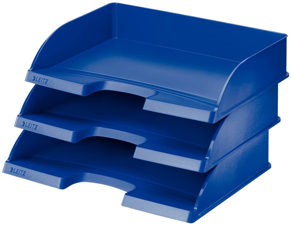 Leitz Briefablage Plus Standard, Din A4 Quer, Blau