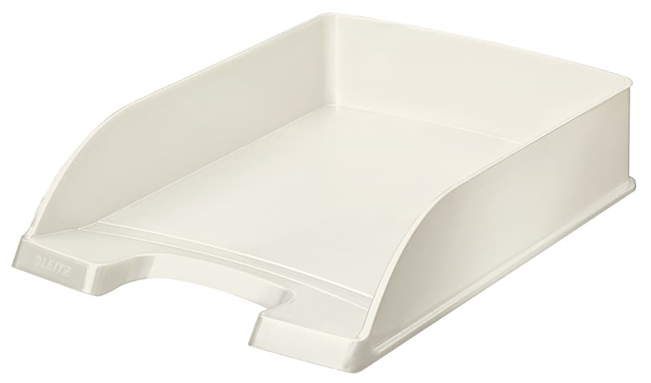 Leitz Briefablage Plus Wow, A4, Polystyrol, Perlweiß