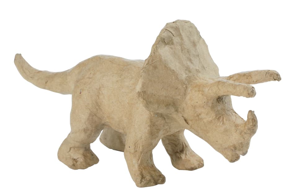 Décopatch Pappmaché-Figur , Triceratops, , 90 Mm