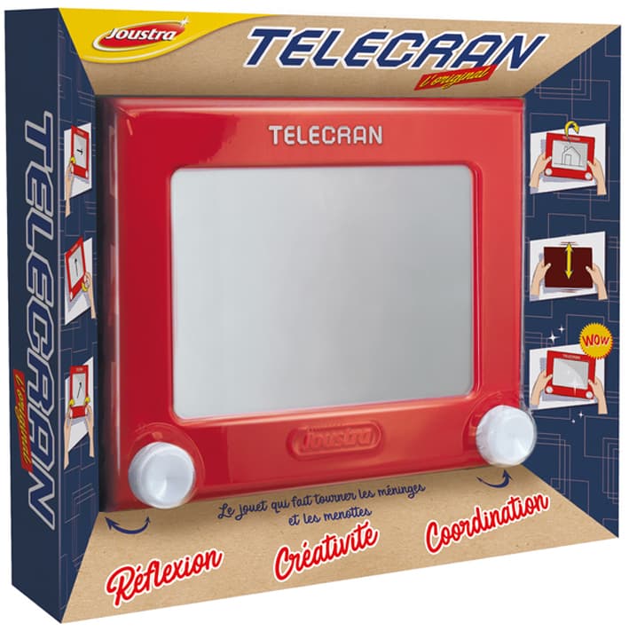 Joustra Zeichentafel/Zaubertafel Telecran Original, Rot