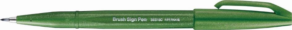 Pentelarts Faserschreiber Brush Sign Pen, Grün