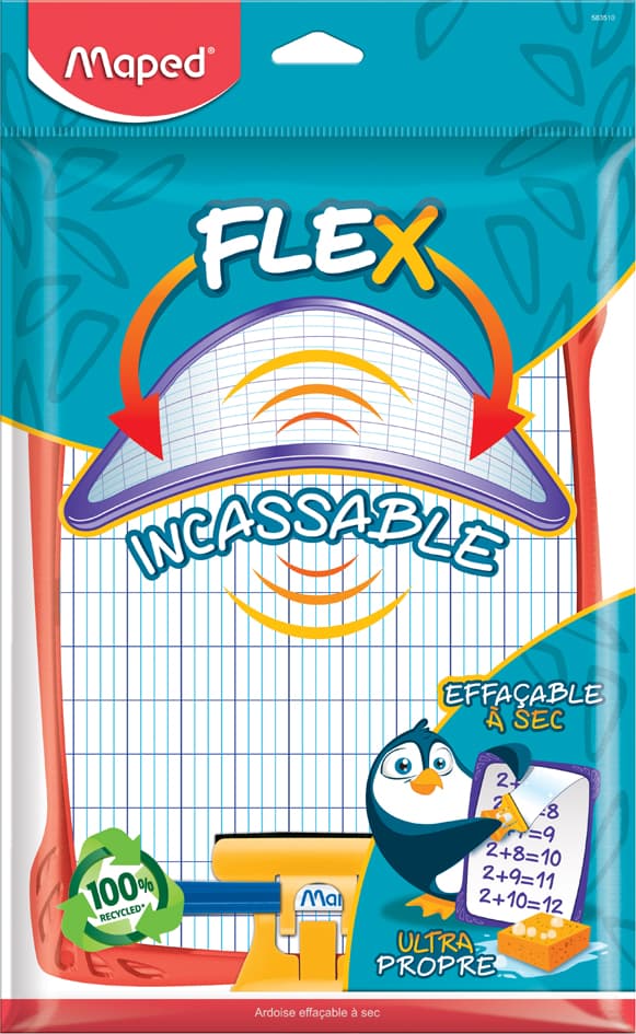 Maped Schreibtafel Flex, Trocken Abwischbar, Weiß