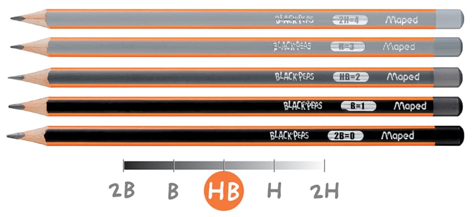 Maped Bleistift Black, Peps, Härtegrad: Hb