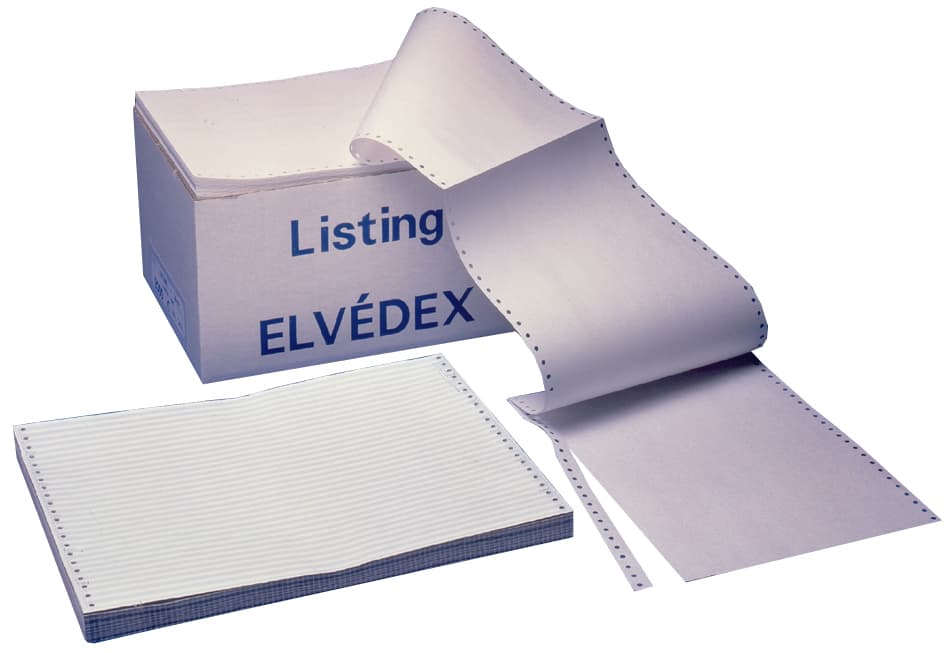 Elve Din-Computerpapier Endlos, 240 Mm X 11, (27,94 Cm)