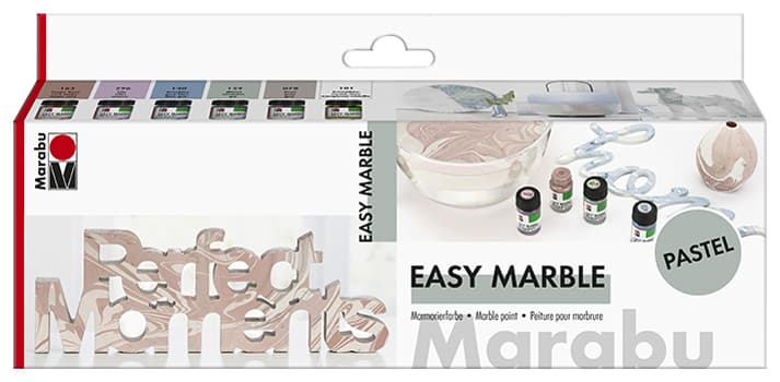 Marabu Marmorierfarbe , Easy Marble, , Set Pastell
