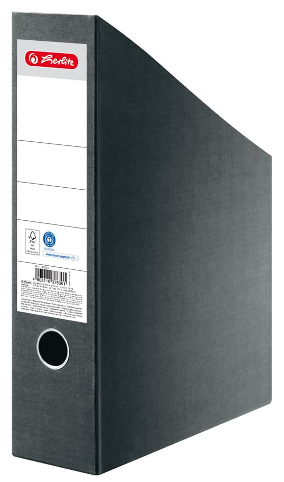 Herlitz Stehsammler, Din A4, Rc-Hartpappe, Dunkelgrau
