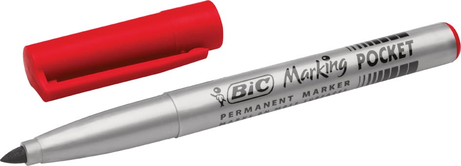 Bic Permanent-Marker Marking Pocket Ecolutions, Rot