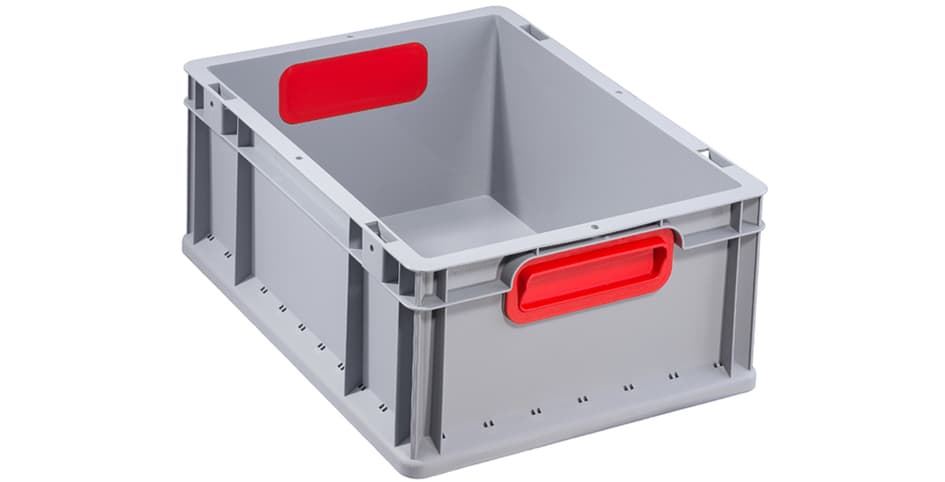 Allit Transportbehälter Profiplus Eurobox 417, Grau/Rot