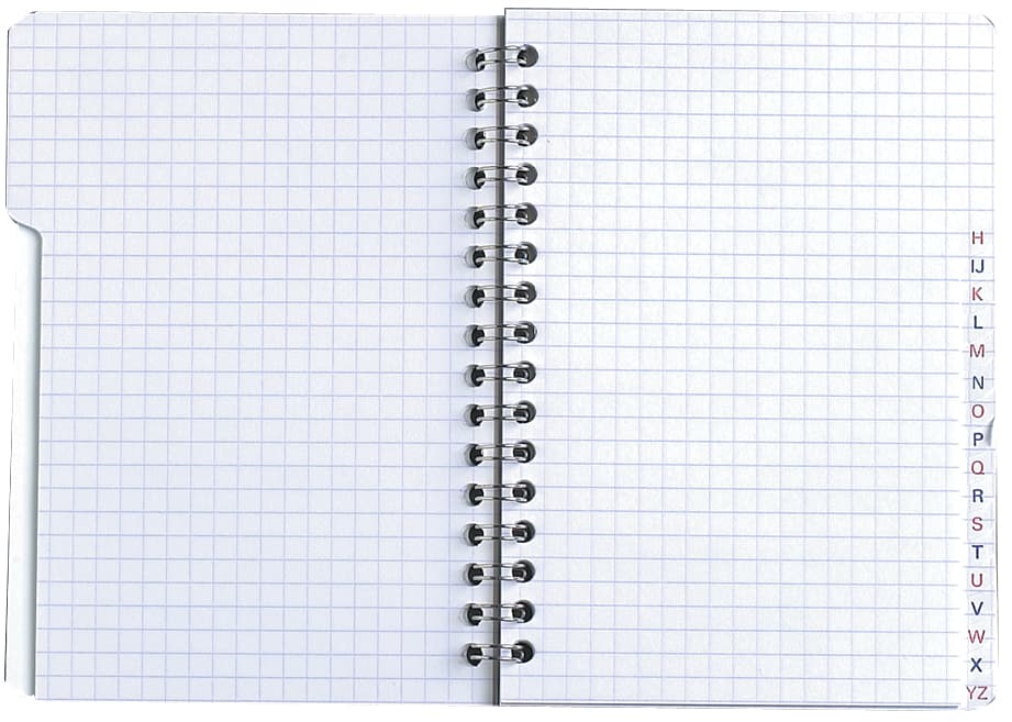 Oxford Registerbuch - Doppelspirale, 170 X 220 Mm