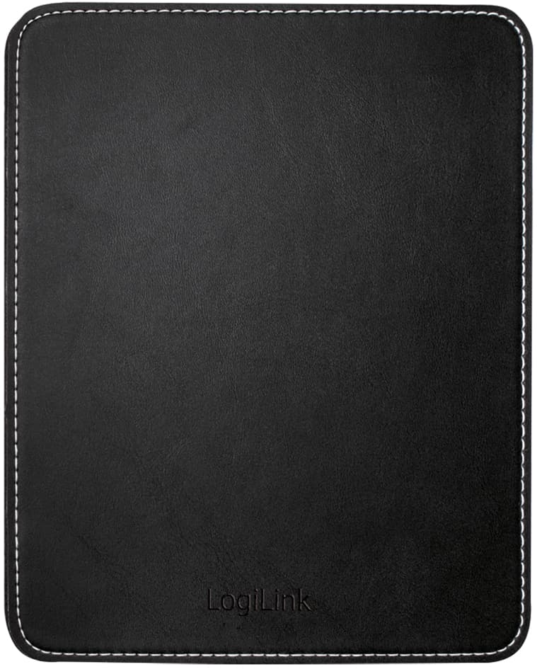 Logilink Maus Pad Im Lederdesign, Schwarz