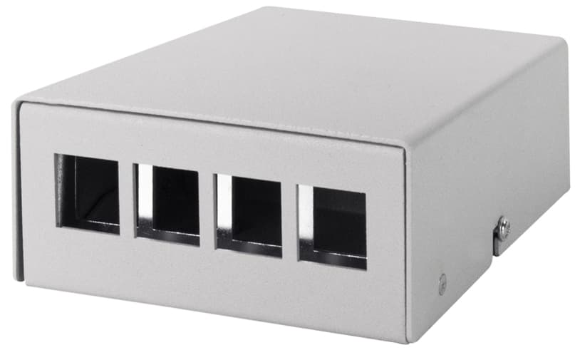 Logilink Konsolidierungspunkt-Gehäuse, 4-Port, Lichtgrau