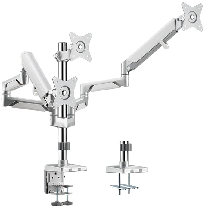 Logilink Dreifach-Monitorarm, Armlänge: 748 Mm, Silber