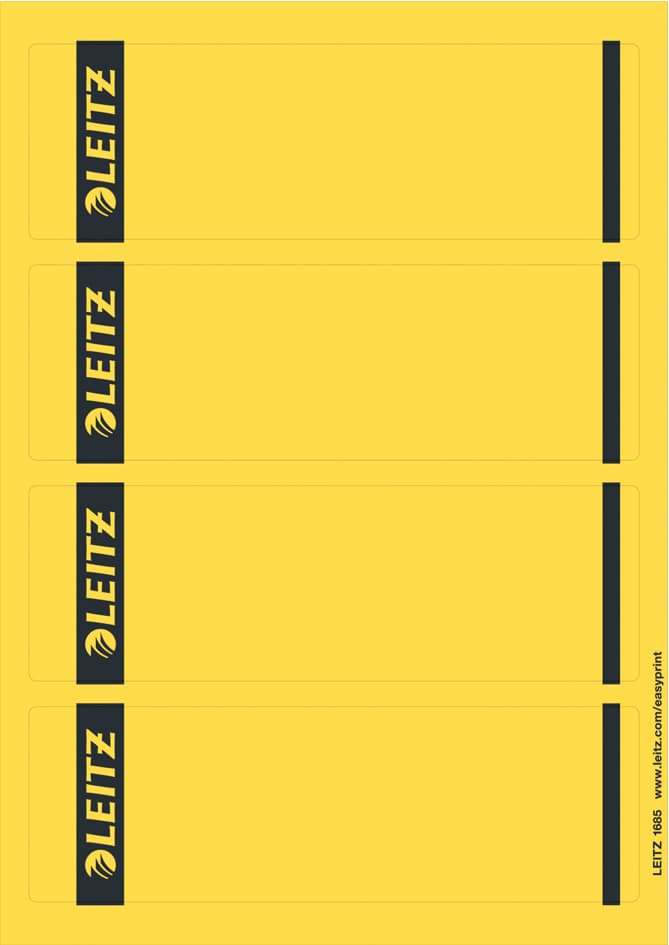 Leitz Ordnerrücken-Etikett, 61 X 192 Mm, Kurz, Breit, Blau