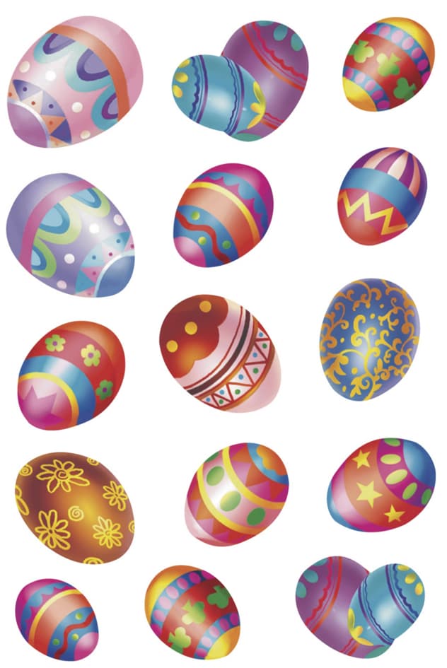 Herma Oster-Sticker Classic , Ostereier, , Beglimmert