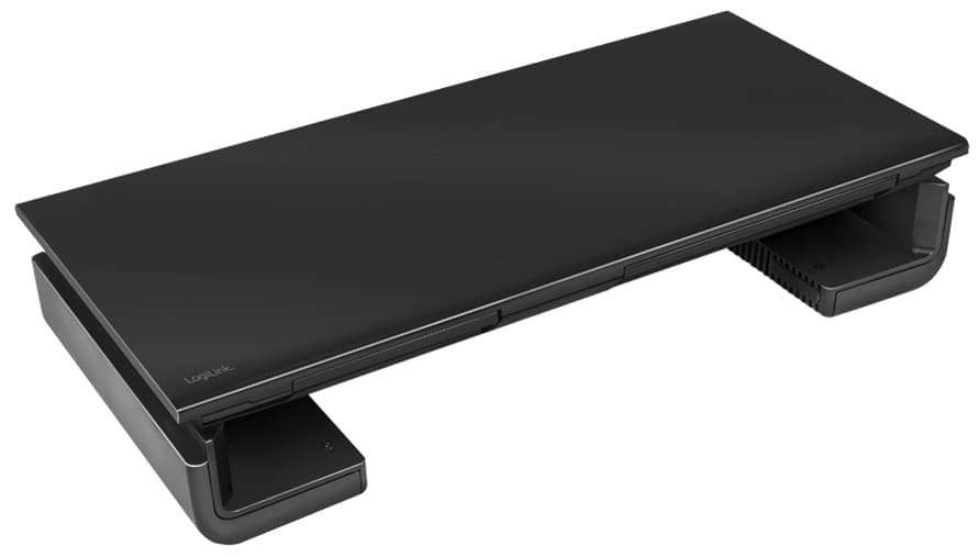 Logilink Monitorständer, Breite Einstellbar, Schwarz