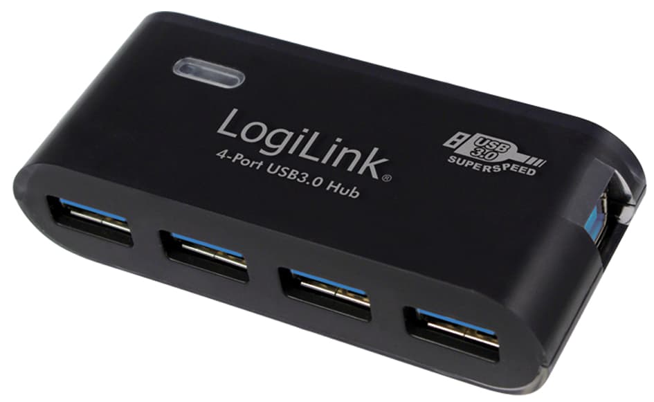 Logilink Usb 3.0 Hub Super Speed Mit Netzteil, 4 Port