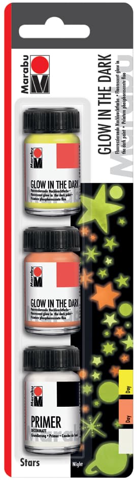 Marabu Nachleuchtfarbe Glow In The Dark Stars
