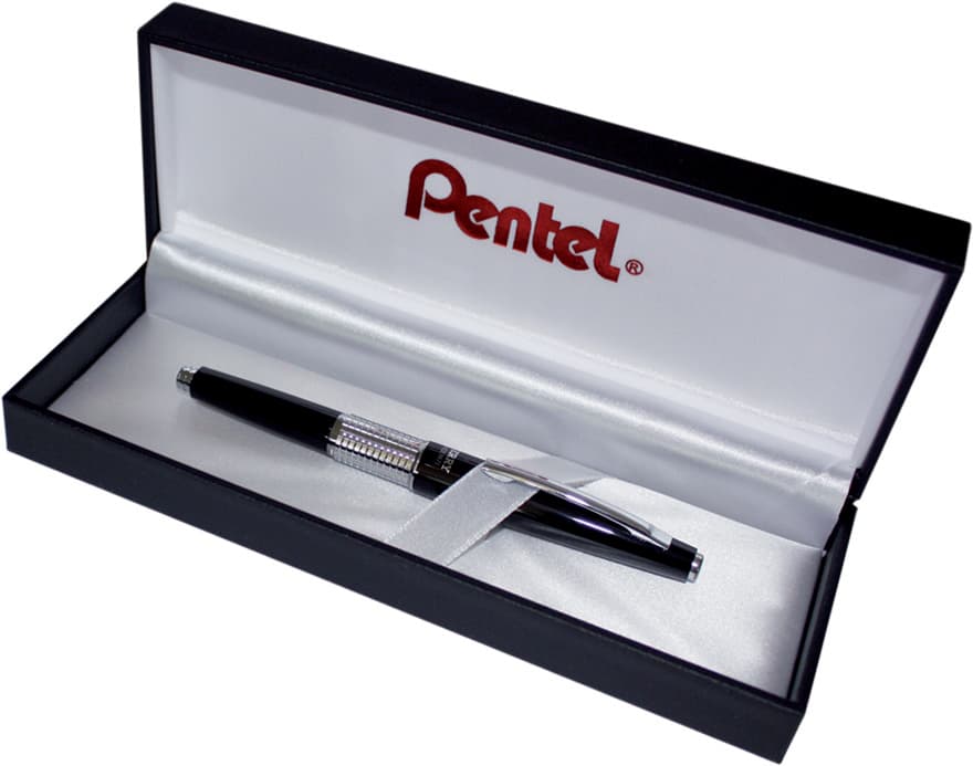 Pentel Druckbleistift Kerry P1037, Schwarz-Metallic