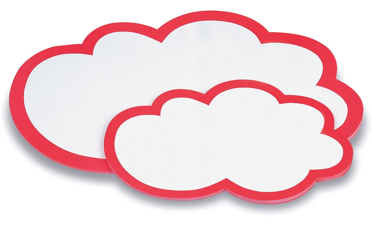 Magnetoplan Moderationskarten Wolken, 430 X 265 Mm