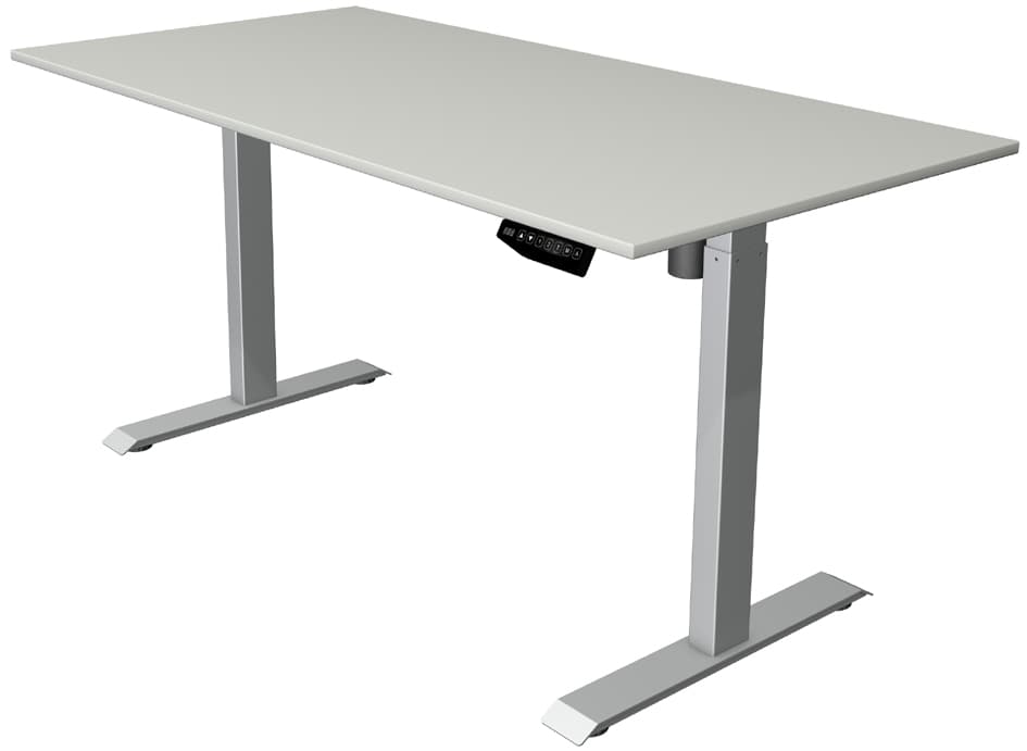 Kerkmann Sitz-Steh-Schreibtisch Move 1, (B)1.600 Mm, Grau