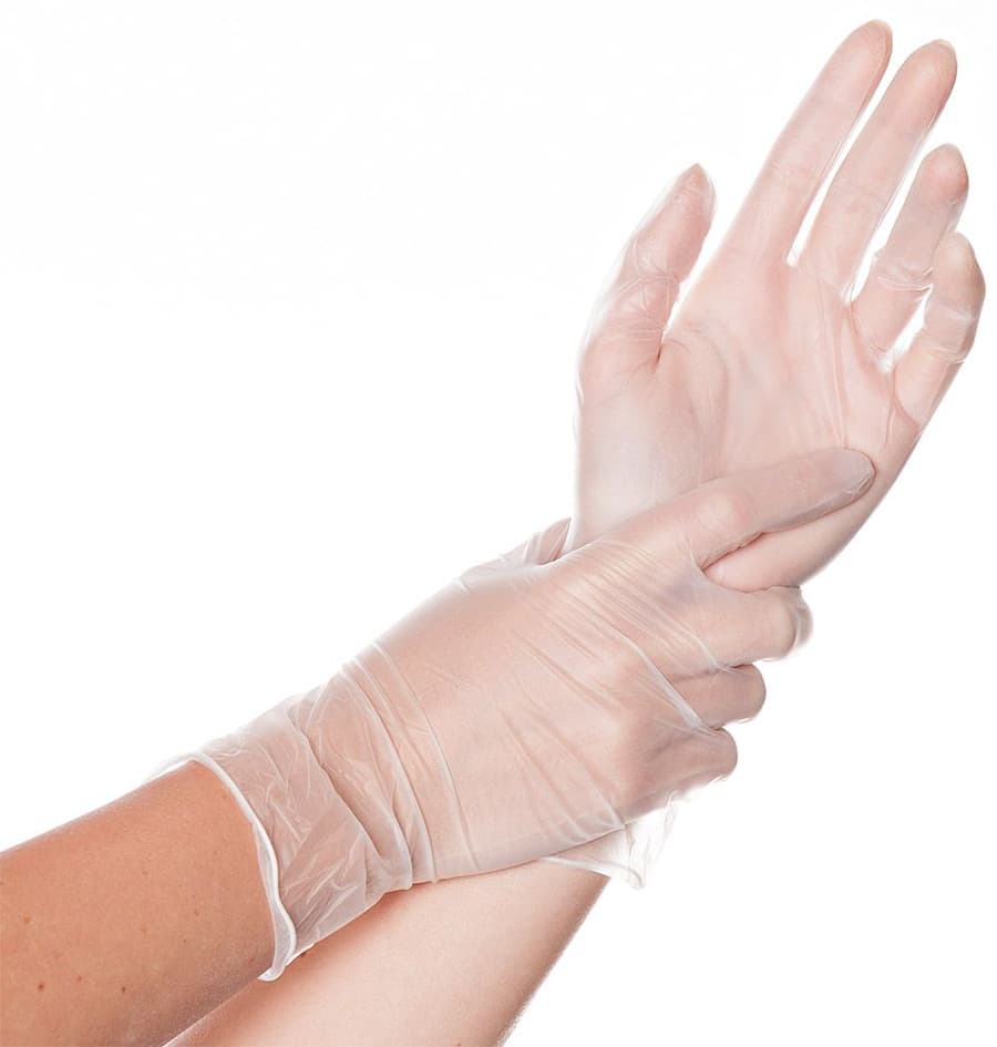 Hygostar Vinyl-Handschuh Ideal, L, Weiß, Puderfrei