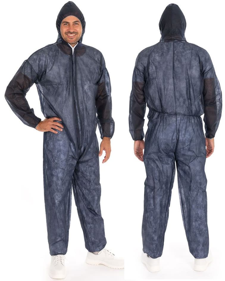 Hygostar Pp-Overall Eco Hygobase Mit Kapuze, Blau, Xl
