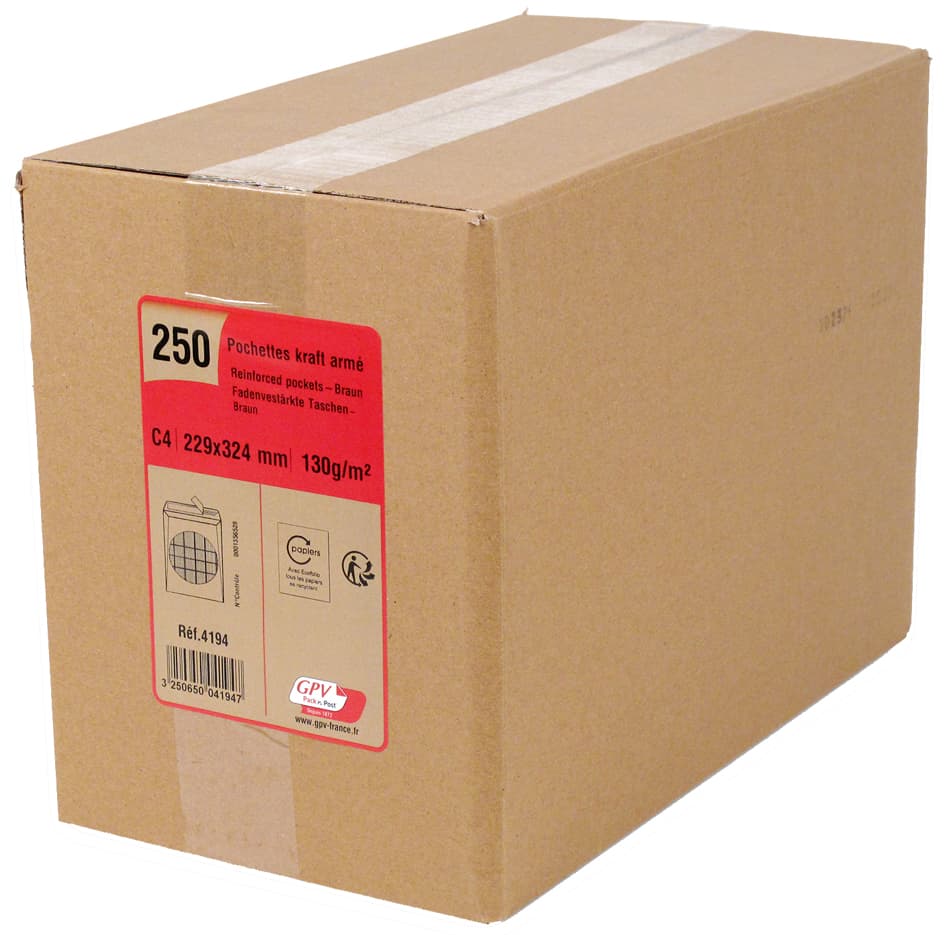 Gpv Versandtaschen, C4, 229 X 324 Mm, Ohne Fenster