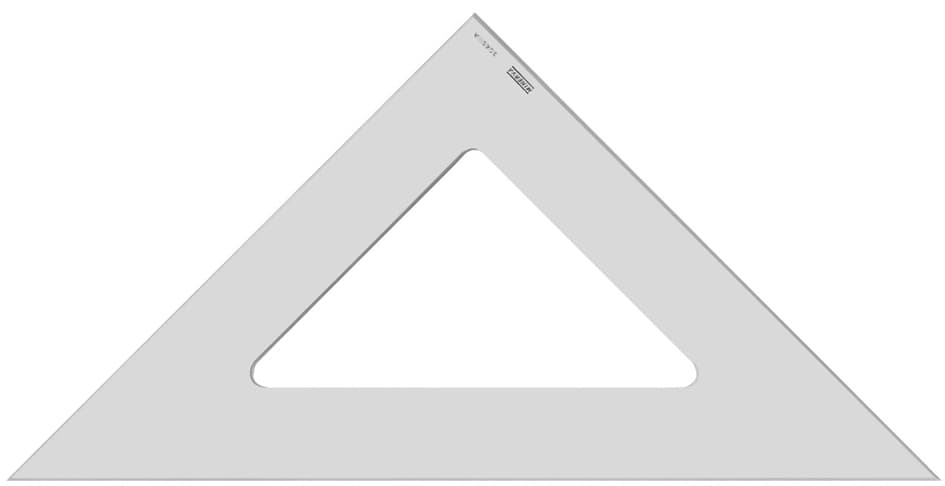 Minerva Zeichendreieck, Hypotenuse: 707 Mm, 45 Grad