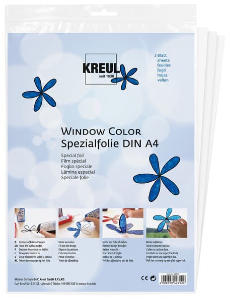 Kreul Window Color Spezialfolie, Din A4