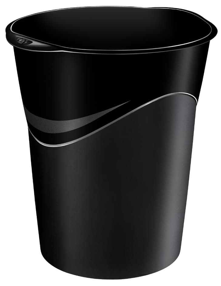 Cep Papierkorb Ceppro Greenspirit, 14 Liter, Schwarz