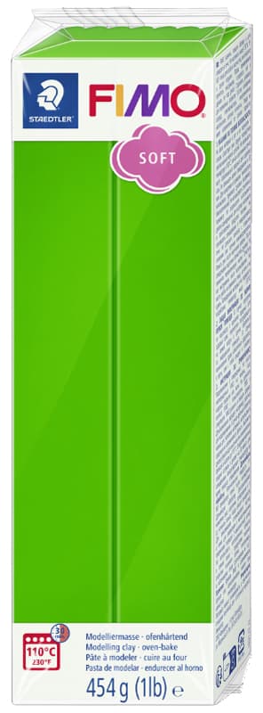 Fimo Soft Modelliermasse, Ofenhärtend, Tropischgrün, 454 G