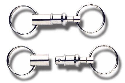 Wedo Schlüsselhalter, Mit Kupplung, Silber