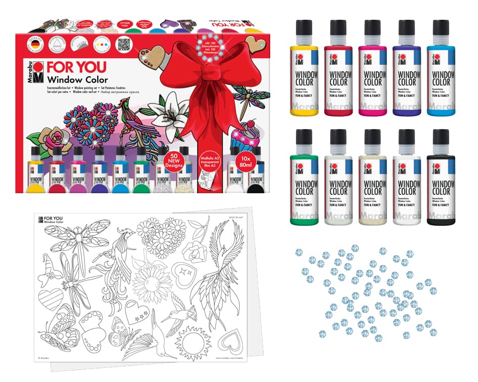 Marabu Window Color , Fun & Fancy, , Set For You