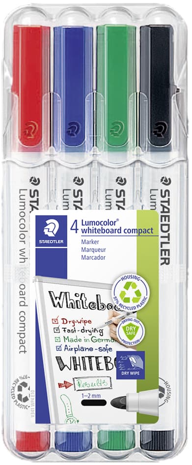 Staedtler Lumocolor Whiteboard Marker, 4er Set