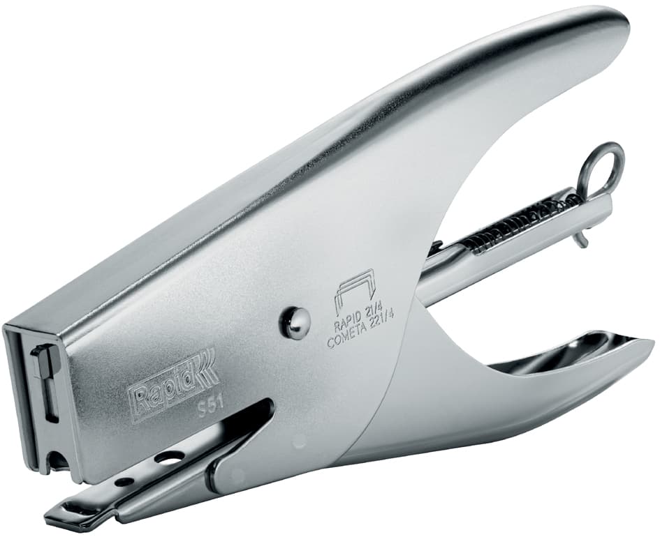 Rapid Heftzange Supreme S51, Heftleistung: 15 Blatt, Silber