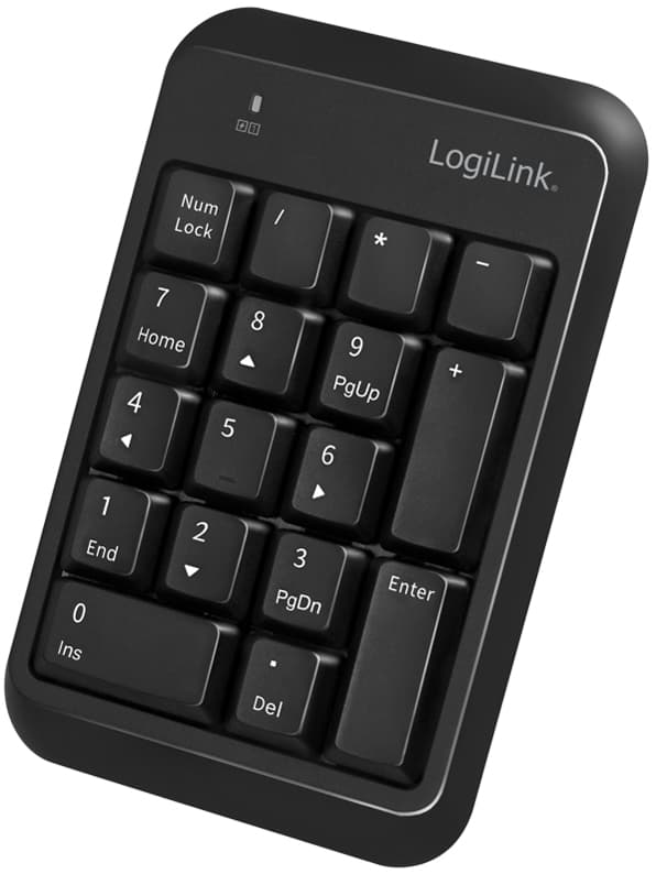 Logilink Bt V5.1 Nummernblock, Bluetoothfähig, Schwarz