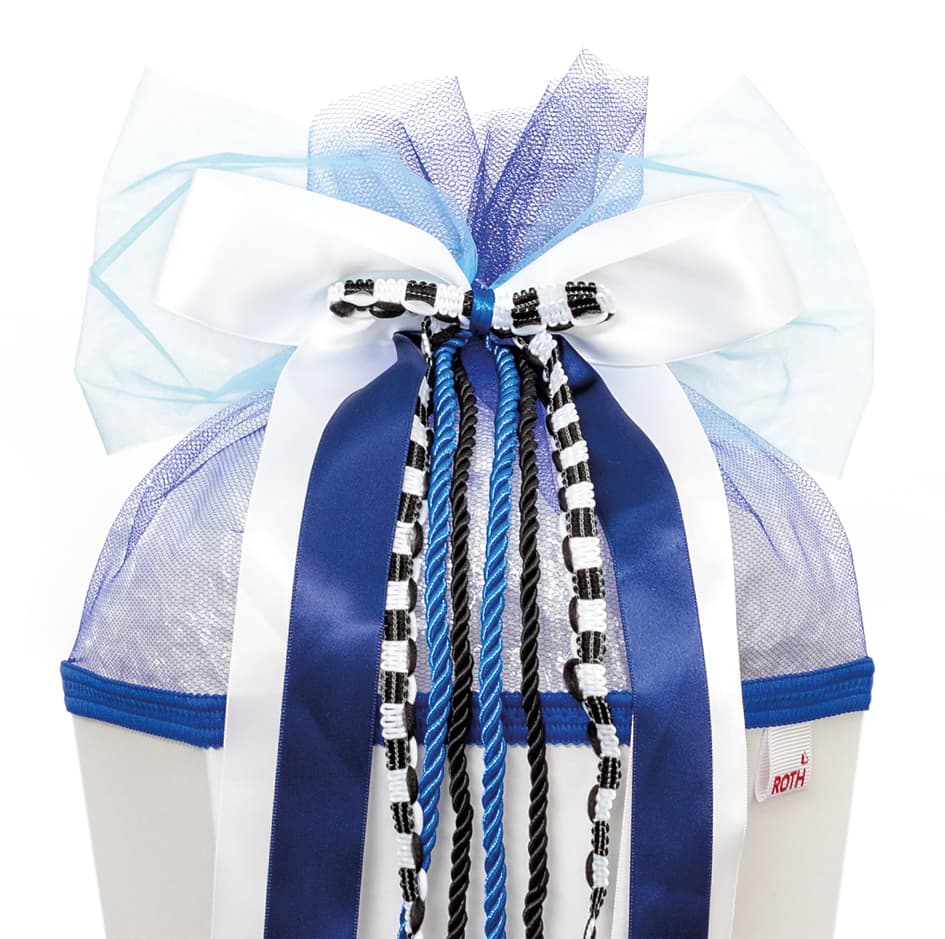Roth Schultütenschleife , Speed, , Weiß/Blau/Schwarz