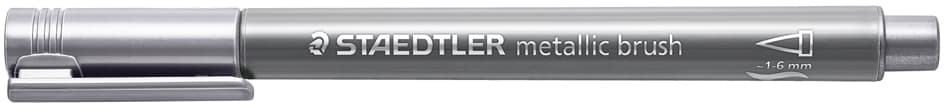 Staedtler Pinselstift Metallic Brush, Silber