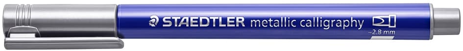 Staedtler Permanent-Marker Metallic Calligraphy, Silber
