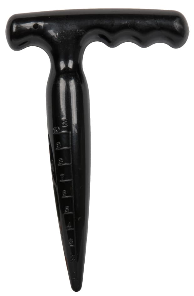 Bradas Pflanzlochstecher De Luxe, Schwarz