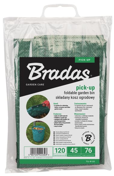 Bradas Gartensack Pick-Up, Faltbar, 120 Liter, Grün