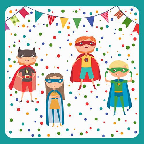 Papstar Motiv-Servietten , Superhero, , 330 X 330 Mm