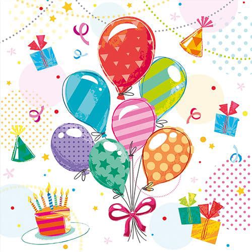 Papstar Motiv-Servietten , Fete, , 330 X 330 Mm