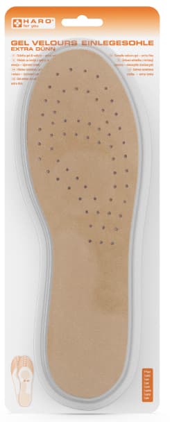 Haro Einlegesohle Gel Velours, Größe: 36-46