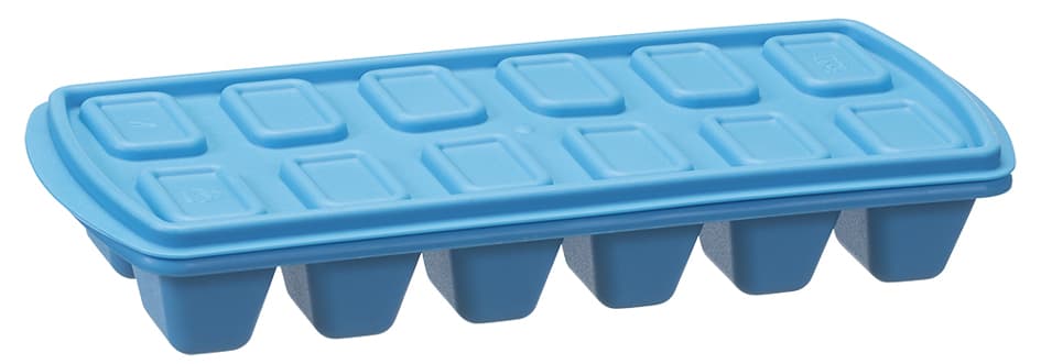 Plast Team Eiswürfelform, Mit Deckel, Blau