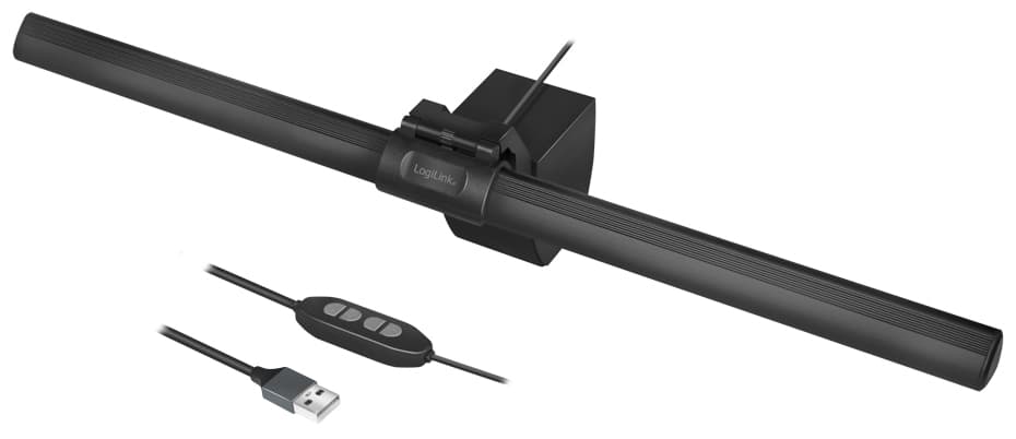 Logilink Led-Klemmleuchte Mit Usb-Anschluss, Schwarz