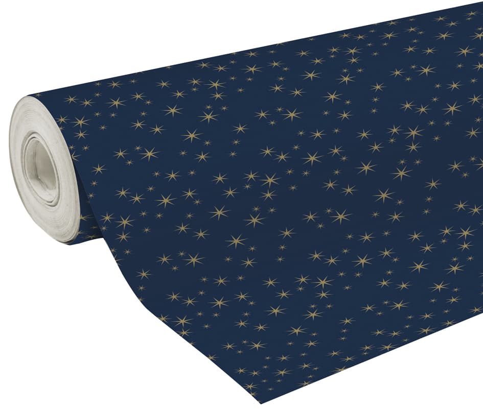 Clairefontaine Weihnachts-Geschenkpapier , Sterne,
