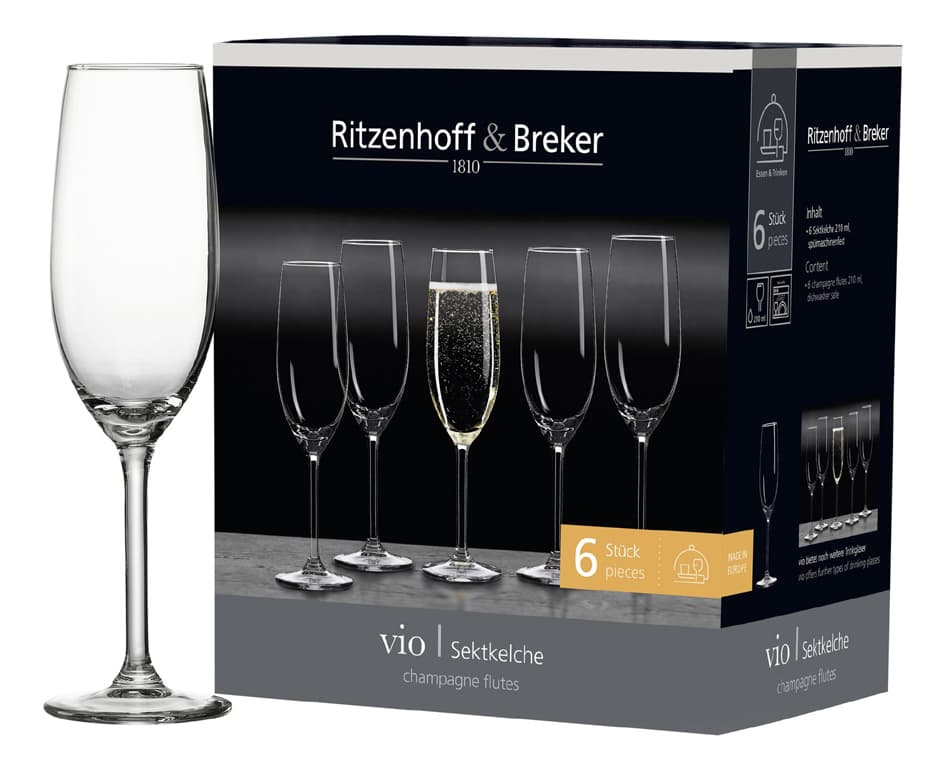 Ritzenhoff & Breker Sektglas Vio, 0,21 L