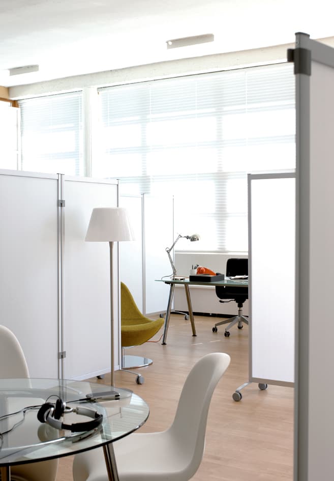 Paperflow Mobiles Trennwandsystem, 2er Set, Transparent